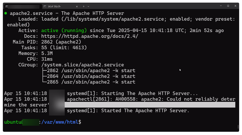 setting apache